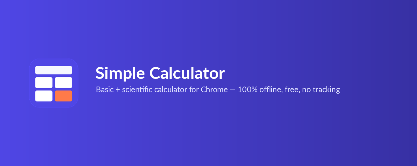Simple Calculator visual
