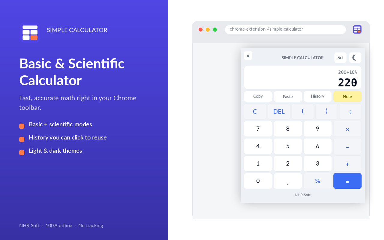 Simple Calculator screenshot 1