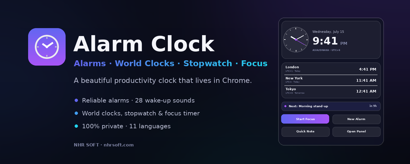 Alarm Clock hero preview