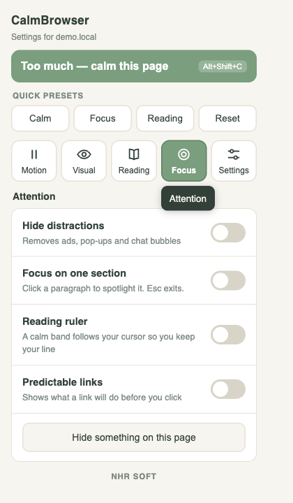 CalmBrowser screenshot 5