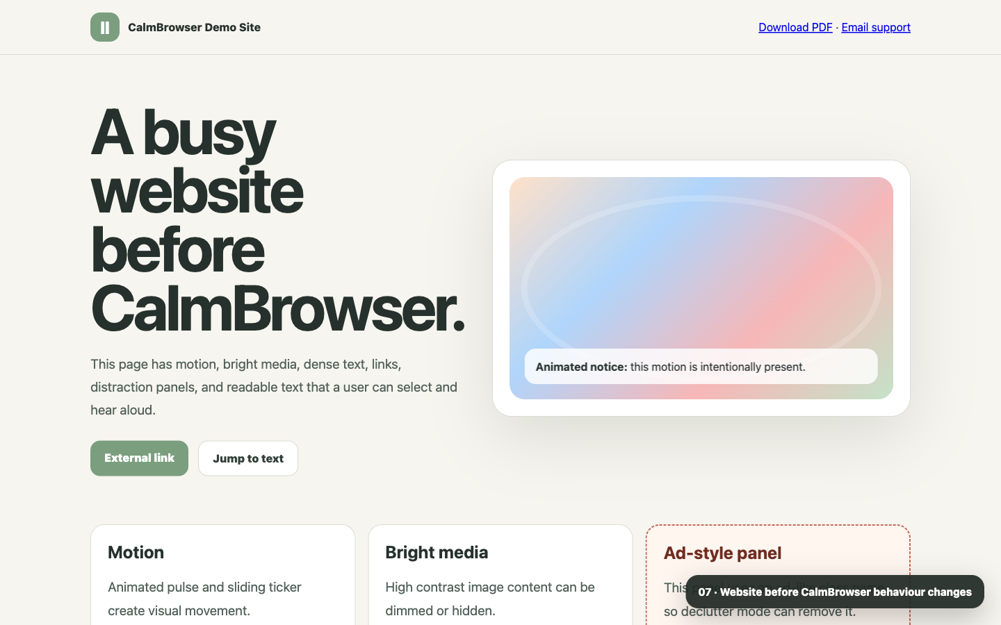 CalmBrowser screenshot 7
