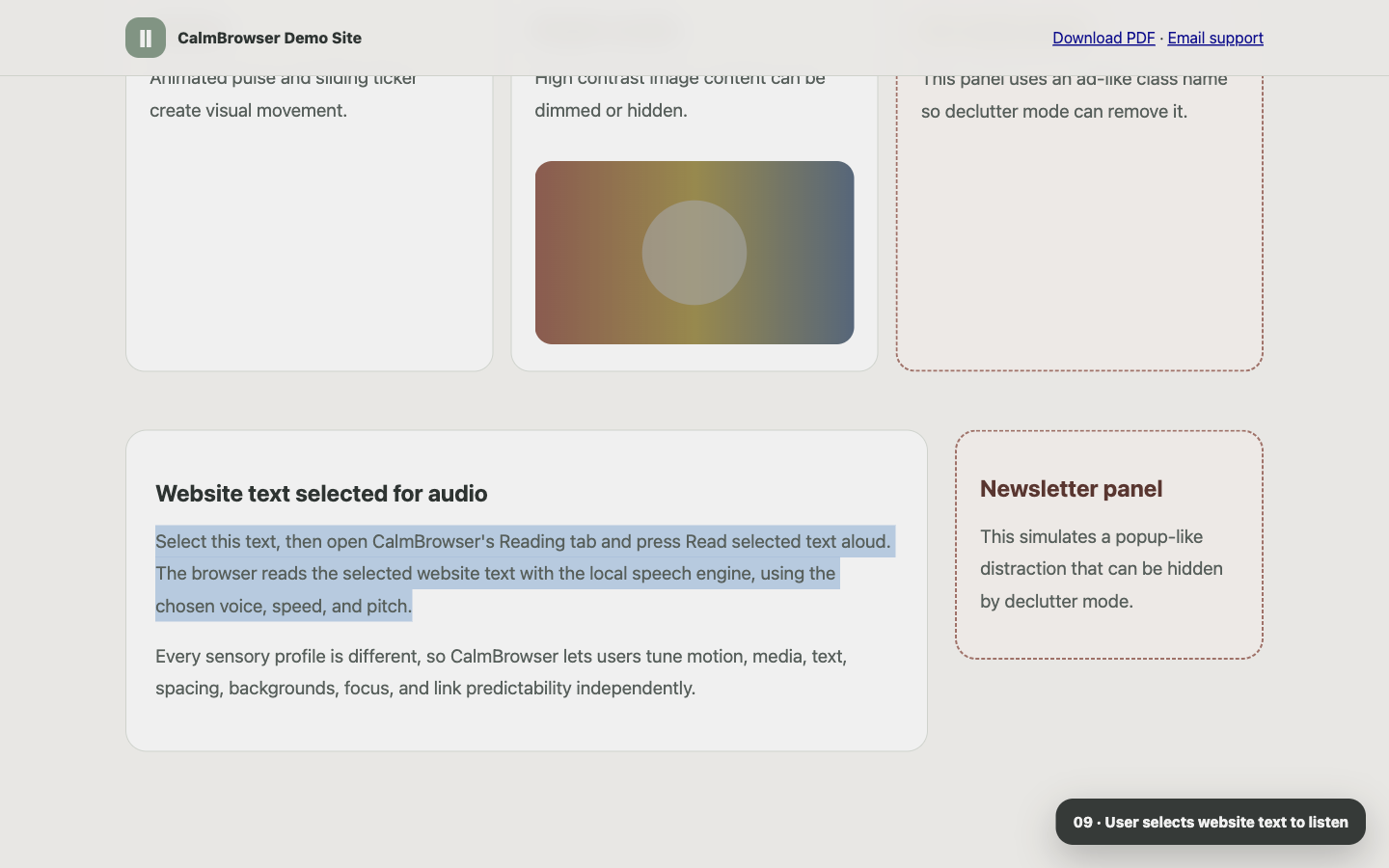 CalmBrowser screenshot 9